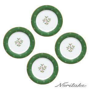Noritake 聖誕誓約金邊-展示盤4入