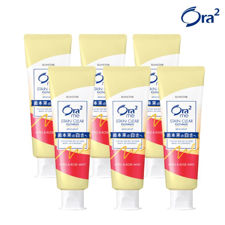 Ora2 me 淨白無瑕牙膏 清蘋玫瑰香140g x 6入
