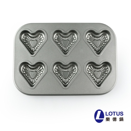 LOTUS 馬芬心型貝殼紋烤模26.5*18*2.5cm