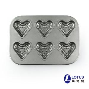 LOTUS 馬芬心型貝殼紋烤模26.5*18*2.5cm