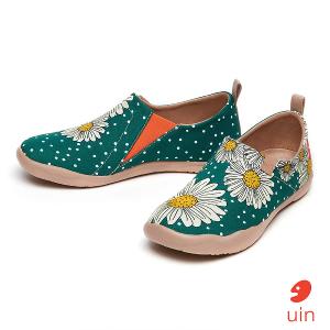 uin│西班牙原創設計 女鞋 帆布鞋 懶人鞋 雛菊星空彩繪休閒鞋W1010071