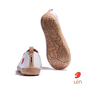 uin│西班牙原創設計 女鞋 帆布鞋 懶人鞋 鳶尾花與貓彩繪休閒鞋W1010925