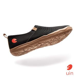 uin│西班牙原創設計 女鞋 帆布鞋 懶人鞋 經典黑素色休閒鞋W0101045