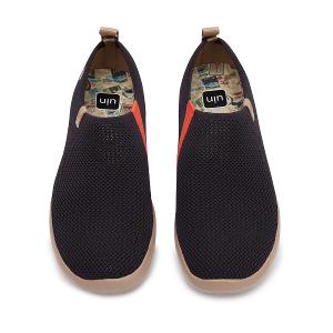 uin│西班牙原創設計鞋 男鞋 帆布鞋 懶人鞋 黯黑素色休閒鞋M1109308