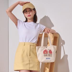 【OUTDOOR】史努比SNOOPY-音樂祭帆布手提袋-米色