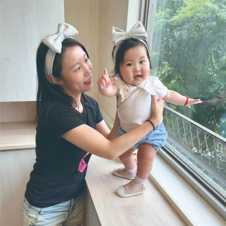 純手工調節式寶寶鬆緊髮帶