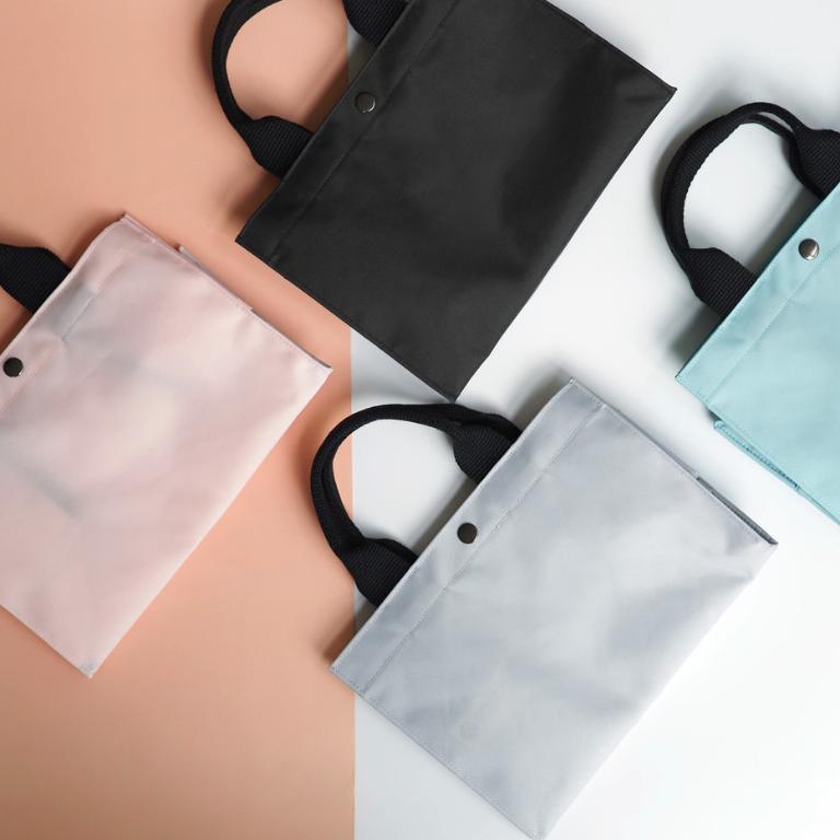 寶特瓶巧攜提袋(時尚黑/簡約灰/北歐綠/清透粉)