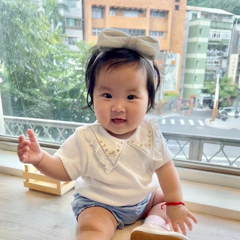 純手工調節式寶寶鬆緊髮帶