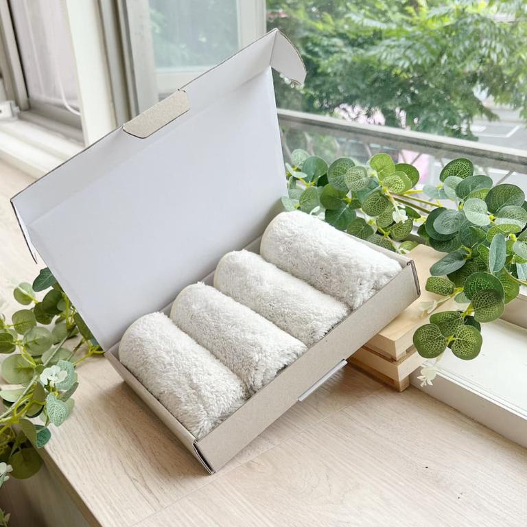 棉花糖絨小手巾4件組