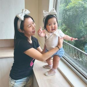 純手工調節式寶寶鬆緊髮帶