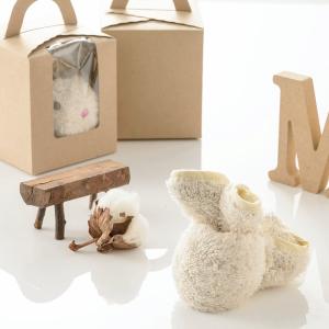 棉花糖絨米兔巾