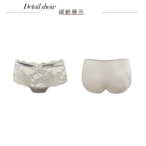 【思薇爾】蝴蝶花語系列M-XL蕾絲中低腰平口女內褲(麥香膚)