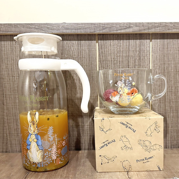 PETER RABBIT 比得兔 比得兔悠遊森林 1215ml 耐熱玻璃水壺（原廠授權）