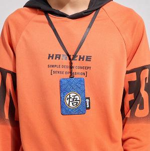【OUTDOOR】DRAGON BALL SUPER七龍珠超-悟字票卡證件套-深藍