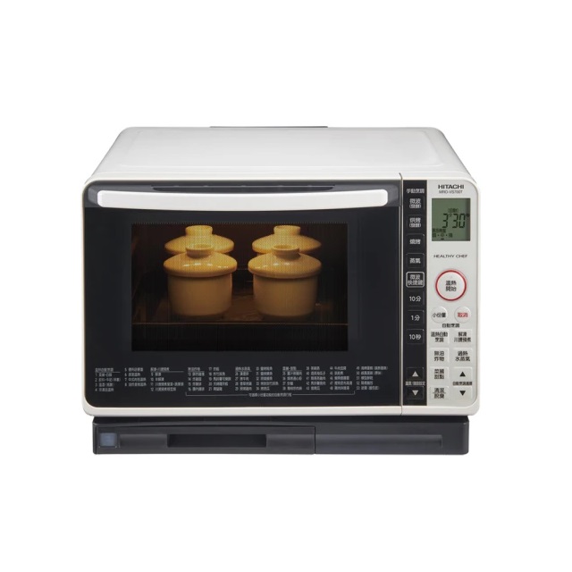 HITACHI 日立 過熱水蒸氣22L烘烤微波爐 MROVS700T-白