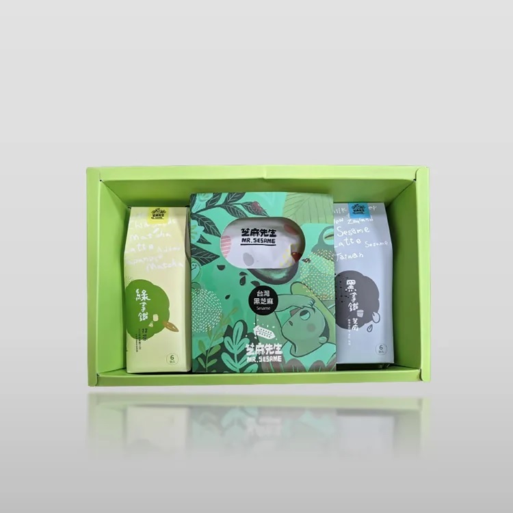 拿鐵禮盒 (芝麻黑拿鐵+抹茶綠拿鐵+芝麻糖)