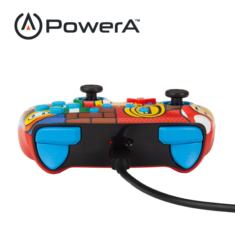 【PowerA】|任天堂官方授權|增強款藍芽5.0無線遊戲手把限量款(1519764-02)-瑪利歐嘻哈