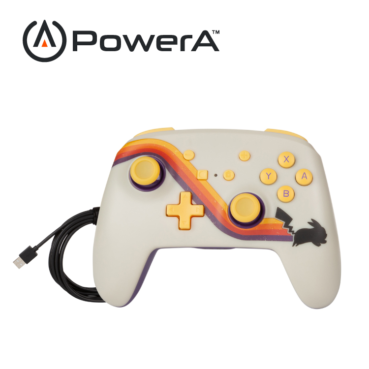 【PowerA】|任天堂官方授權|增強款藍芽5.0無線遊戲手把限量款(1518804-02)-復刻皮卡丘