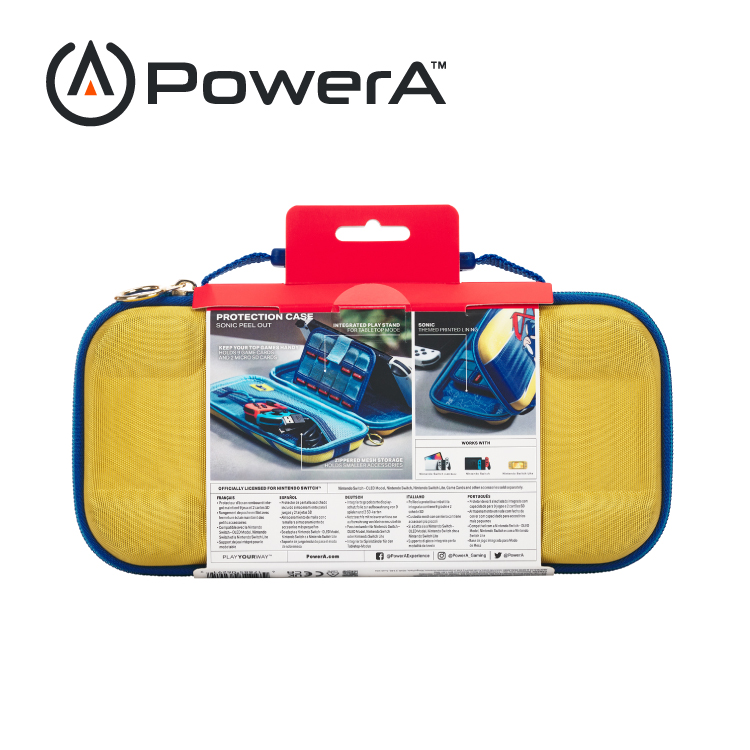 【PowerA】|任天堂官方授權|薄型收納包限量款(NSCS0209-01)-音速小子