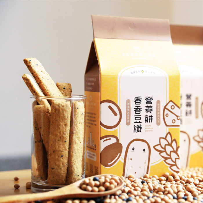 禾乃川 香香豆纖營養餅 4盒組(11片/盒)  附贈碧螺春茶糖105g X1包