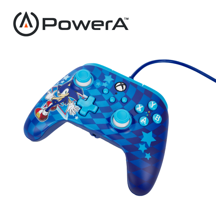 【PowerA】|XBOX 官方授權|可調增強款有線遊戲手把(XBGP0229-01)-音速小子