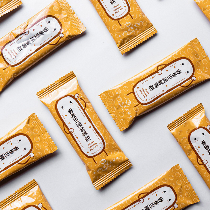 禾乃川 香香豆纖營養餅 4盒組(11片/盒)  附贈碧螺春茶糖105g X1包