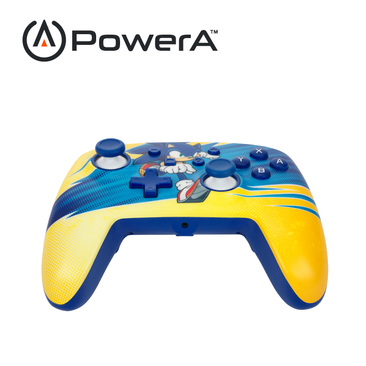 【PowerA】|任天堂官方授權|增強款有線遊戲手把限量款(NSGP202-01) - 音速小子旋風