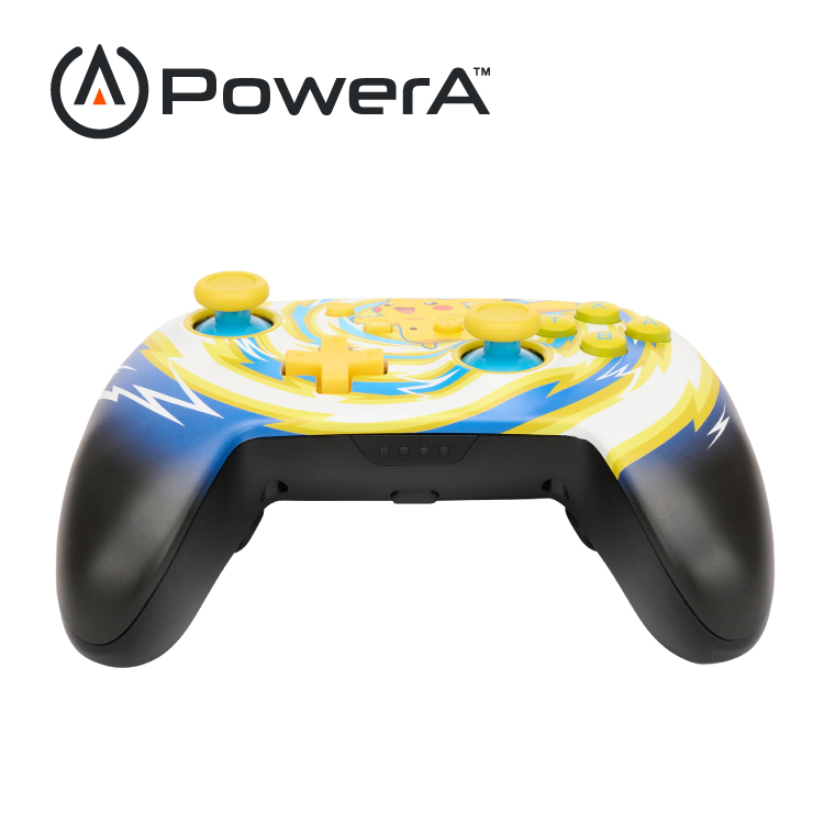 【PowerA】|任天堂官方授權|增強款藍芽5.0無線遊戲手把限量款(1523595-01)-皮卡丘旋風