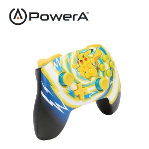 【PowerA】|任天堂官方授權|增強款藍芽5.0無線遊戲手把限量款(1523595-01)-皮卡丘旋風
