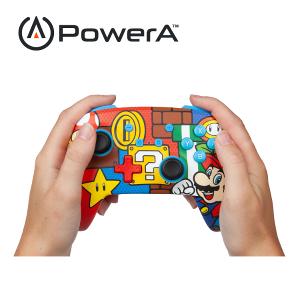 【PowerA】|任天堂官方授權|增強款藍芽5.0無線遊戲手把限量款(1519764-02)-瑪利歐嘻哈