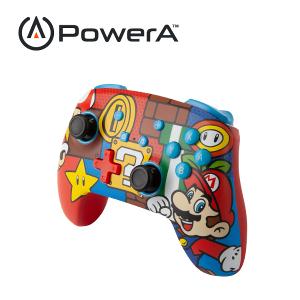 【PowerA】|任天堂官方授權|增強款藍芽5.0無線遊戲手把限量款(1519764-02)-瑪利歐嘻哈