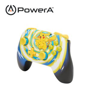 【PowerA】|任天堂官方授權|增強款藍芽5.0無線遊戲手把限量款(1523595-01)-皮卡丘旋風