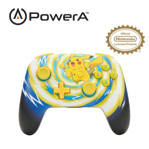 【PowerA】|任天堂官方授權|增強款藍芽5.0無線遊戲手把限量款(1523595-01)-皮卡丘旋風