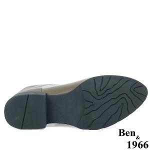 Ben&1966高級頭層牛皮素面百搭倒靴-橄欖綠(237182)