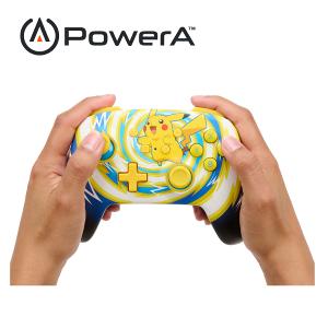 【PowerA】|任天堂官方授權|增強款藍芽5.0無線遊戲手把限量款(1523595-01)-皮卡丘旋風