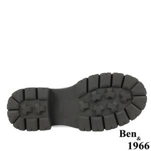 Ben&1966高級頭層牛皮個性寬筒中性短靴-咖啡(237192)