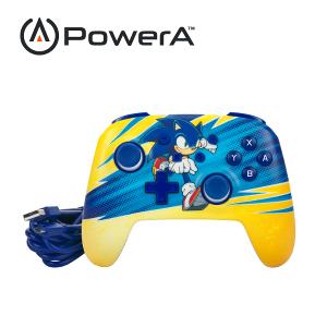 【PowerA】|任天堂官方授權|增強款有線遊戲手把限量款(NSGP202-01) - 音速小子旋風