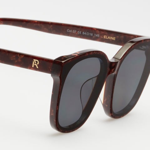 ROSIE ALLAN 太陽眼鏡 手工板材墨鏡 ELAINE-珠光紅琥珀