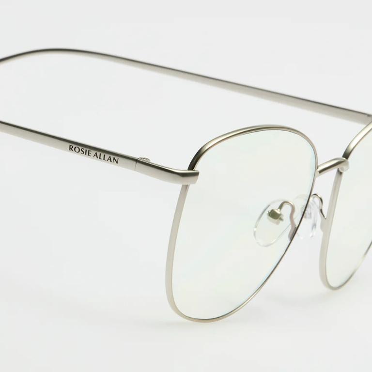 ROSIE ALLAN 藍光眼鏡 TAYLOR-銀色