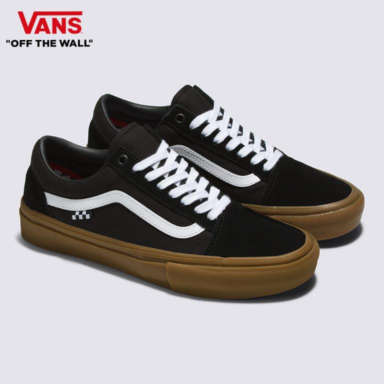Skate Old Skool 男女款黑色焦糖底專業滑板鞋
