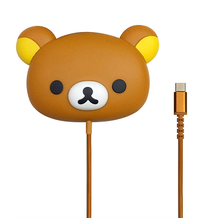 Rilakkuma拉拉熊 造型磁吸無線充電盤(附底座)