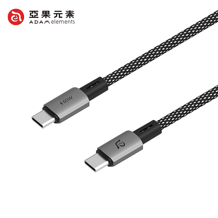 ADAM亞果元素 CASA MS100 USB-C 對 USB-C 60W磁吸充電線