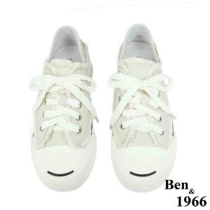 Ben&1966高級絲綢羊皮可愛鬚鬚綁帶厚底休閒鞋-米白(238112)