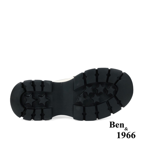 Ben&1966高級牛油皮學院風樂福鞋-米白(238212)