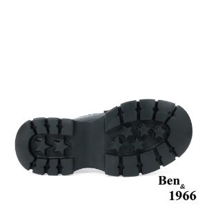Ben&1966高級牛油皮學院風樂福鞋-黑(238211)