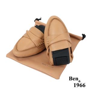 Ben&1966高級植鞣羊皮簡約舒適摺疊鞋-駝(2380012)