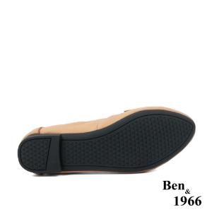 Ben&1966高級植鞣羊皮簡約舒適摺疊鞋-駝(2380012)