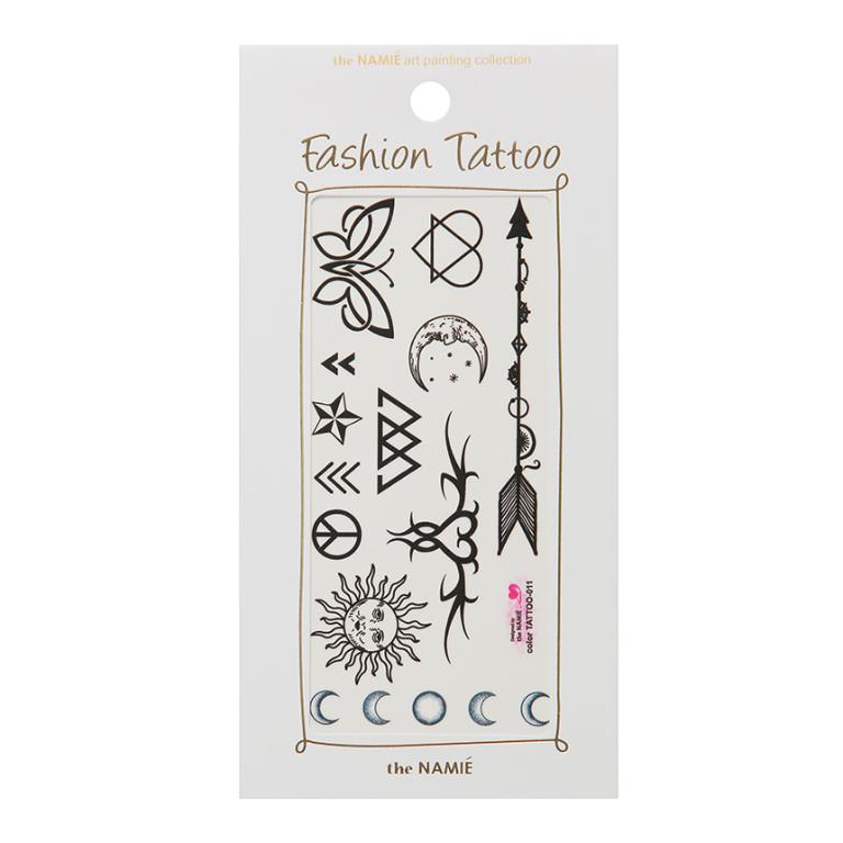 Erelah Color Tattoo 彩色紋身貼紙 太陽和月亮 011