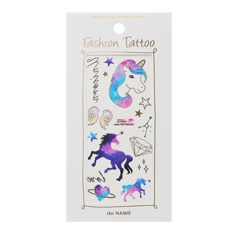 Erelah Color Tattoo 彩色紋身貼紙 獨角獸 021