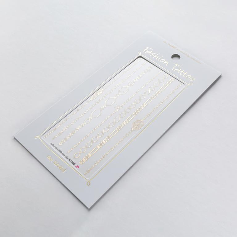 Erelah Color Tattoo 彩色紋身貼紙 金手練 018